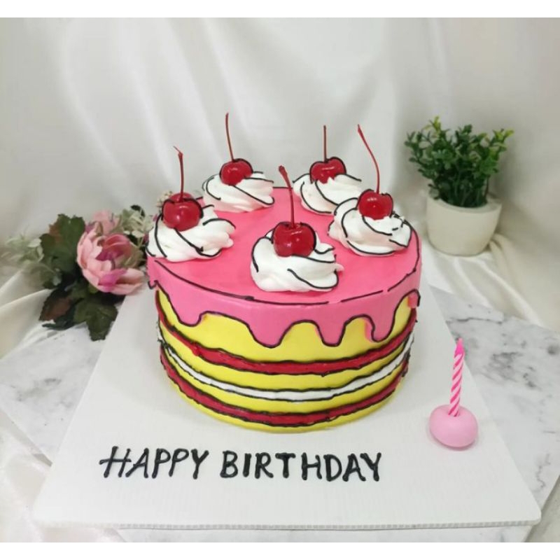 

cartoon cake / kue ulang tahun kartun