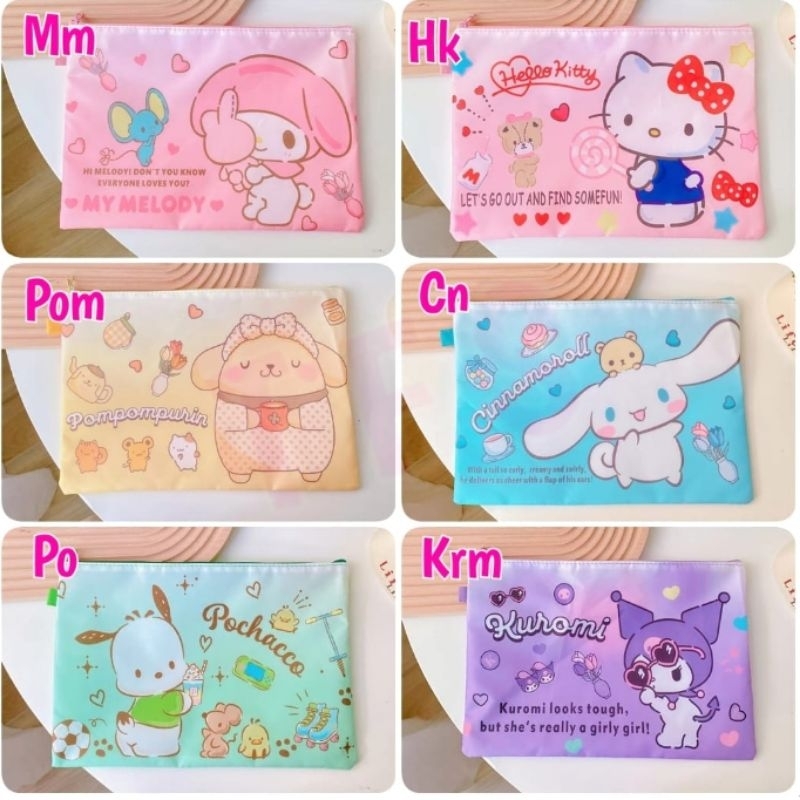 

CL Map file resleting A4 Kuromi Cinnamoroll My Melody Hello Kitty Pompompurin Pochacco