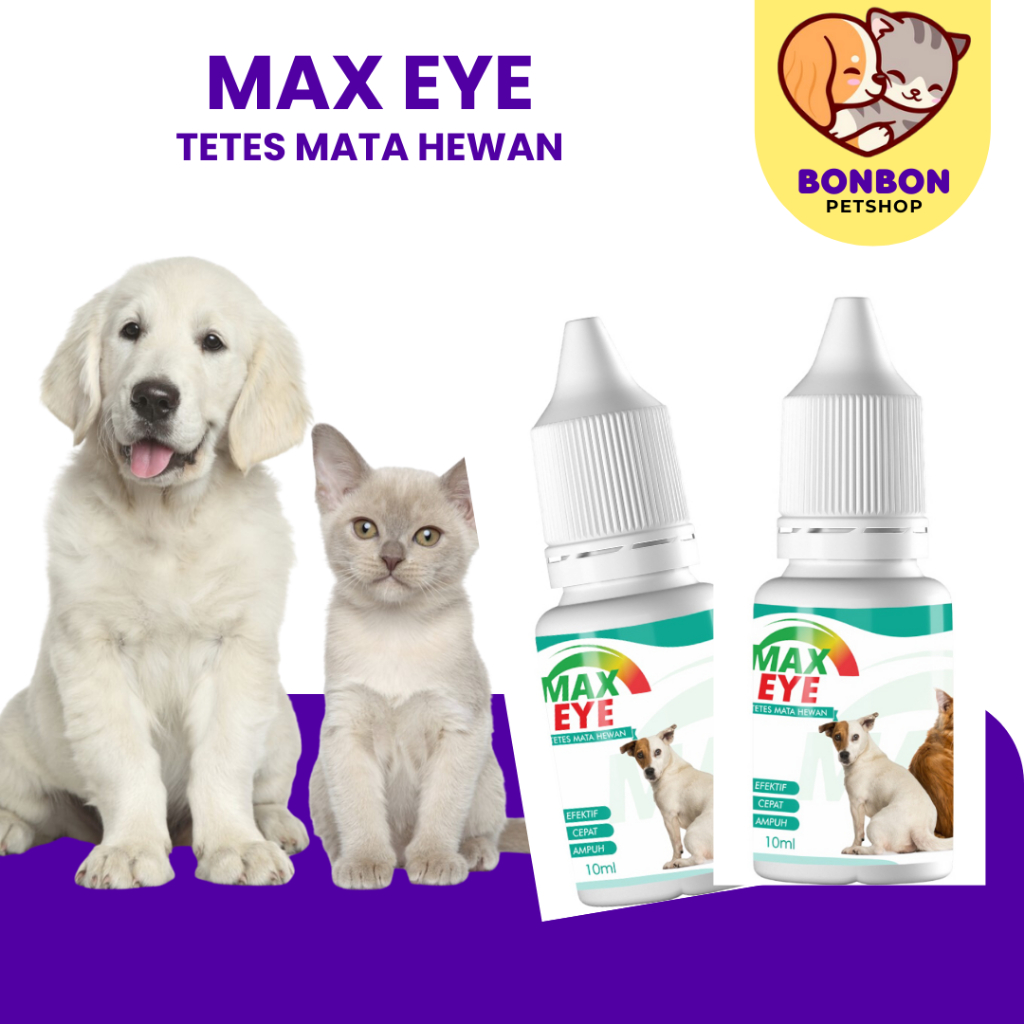 Max Eye Obat Mata Kucing 10 Ml Max eye Obat Tetes Mata Kucing Belekan dan Berair Ampuh 10ml