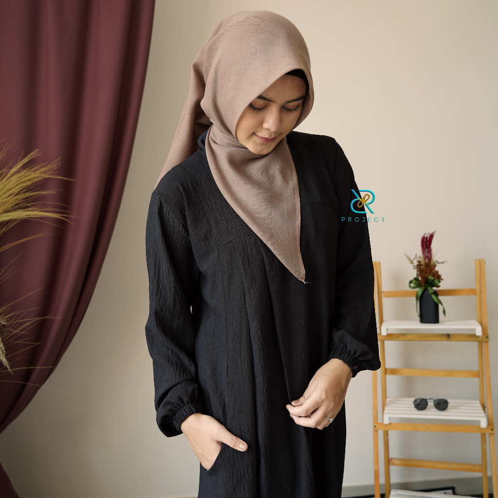 ASKA dress || baju muslim wanita terbaru || bahan crinkle airflow || size S M L XL