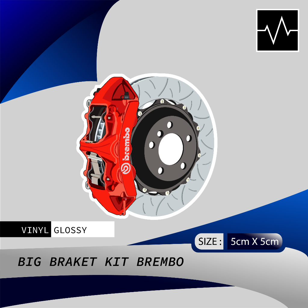 Stiker/Sticker JDM BIG BRAKE KIT BREMBO Vinyl Glossy