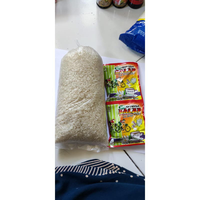 beras ramos 1kg dan teh 2