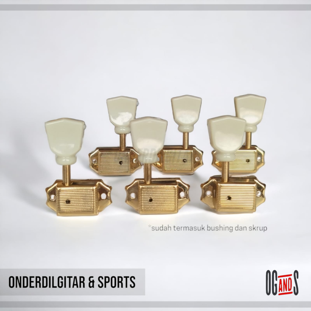 Dryer Gitar 3R 3L Kluson Gibson Model Les Paul Gold