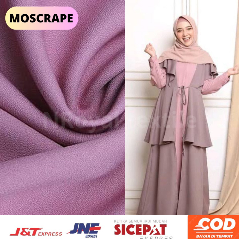 kain moscrepe polos premium meteran