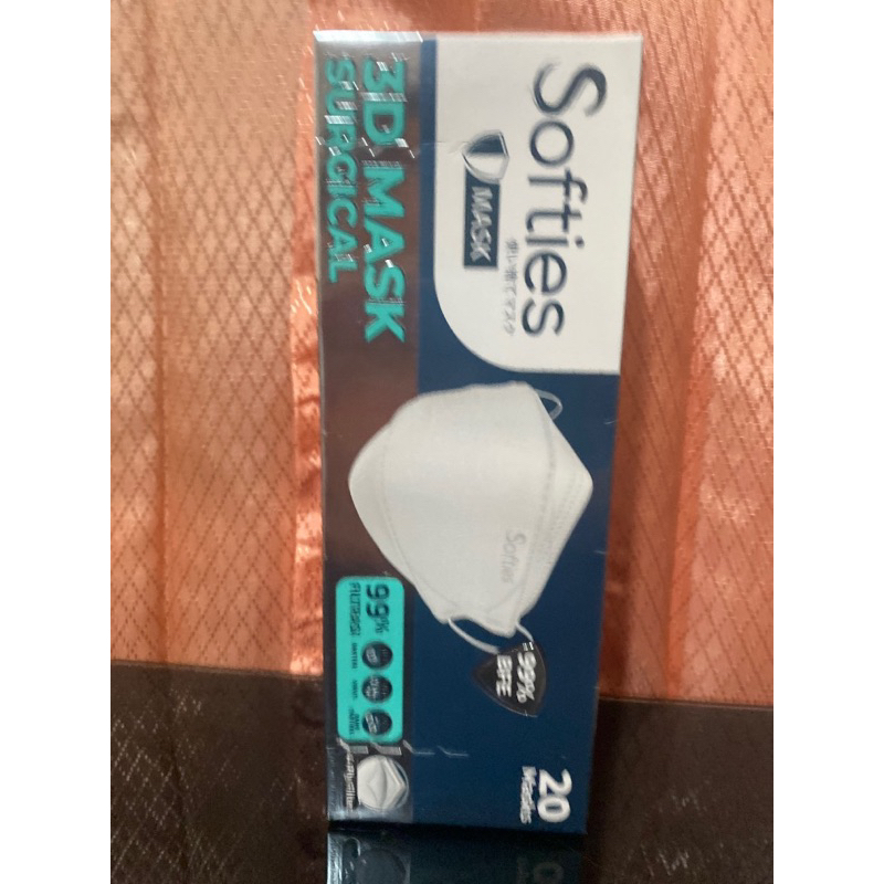 SOFTIES MASKER KF94 KF 94 anti polusi 3D 4 lapis filter original segel box warna hitam only