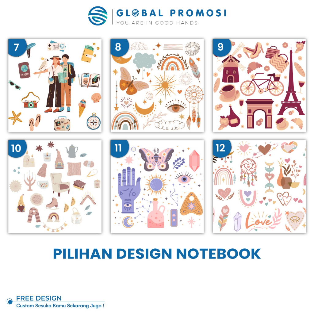 

ghg Notebook Custom QS01 A5 Cetak Uv Print Full Color Agenda Souvenir Promosi