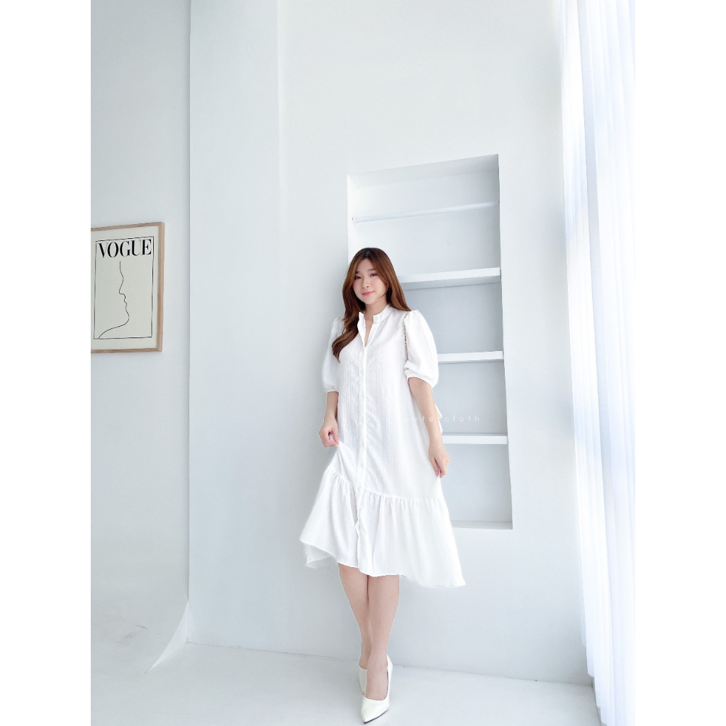 SUETERCLOTH - Seorin dress / korean dress / dress wanita korea / terusan wanita panjang