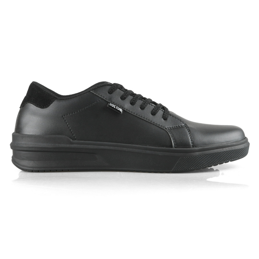 NOCTUR - Nicco Full Black - Sepatu Pria Casual Hitam R-003