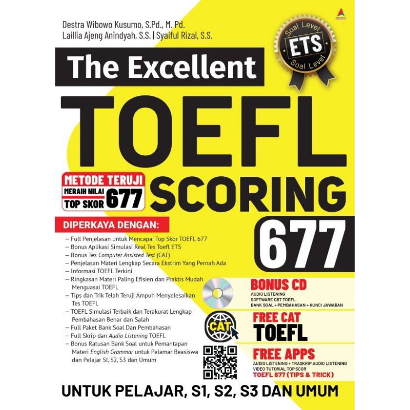 BUKU TOEFL || THE EXCELLENT TOEFL SCORING 677
