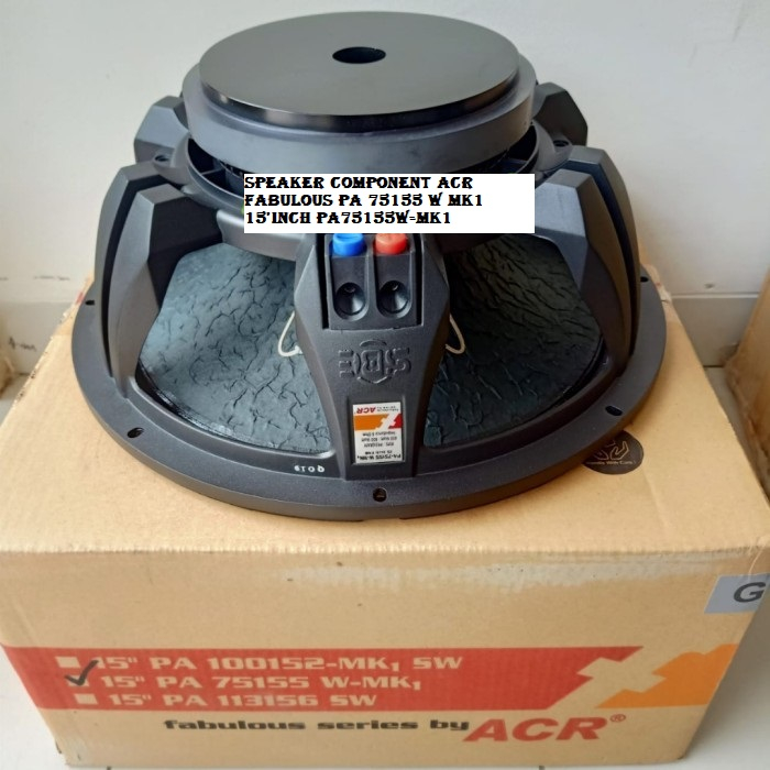 SPEAKER COMPONENT ACR FABULOUS PA 75155 W MK1 15'INCH PA75155W-MK1