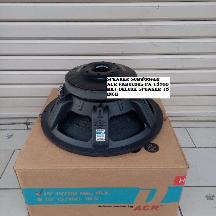 SPEAKER SUBWOOFER ACR DELUXE PA 15700 MK1 DELUXE SPEAKER 15 INCH
