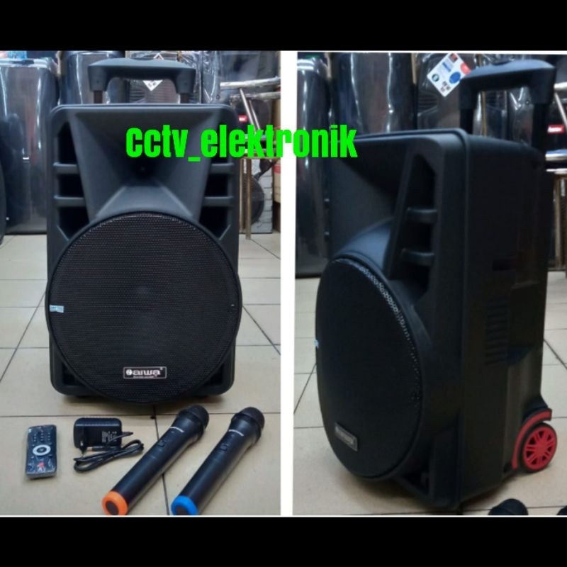 SPEAKER PORTABLE AIWA WAS 112LVF SPEAKER BLUTOOTH PORTABLE AIWA KARAOEKE