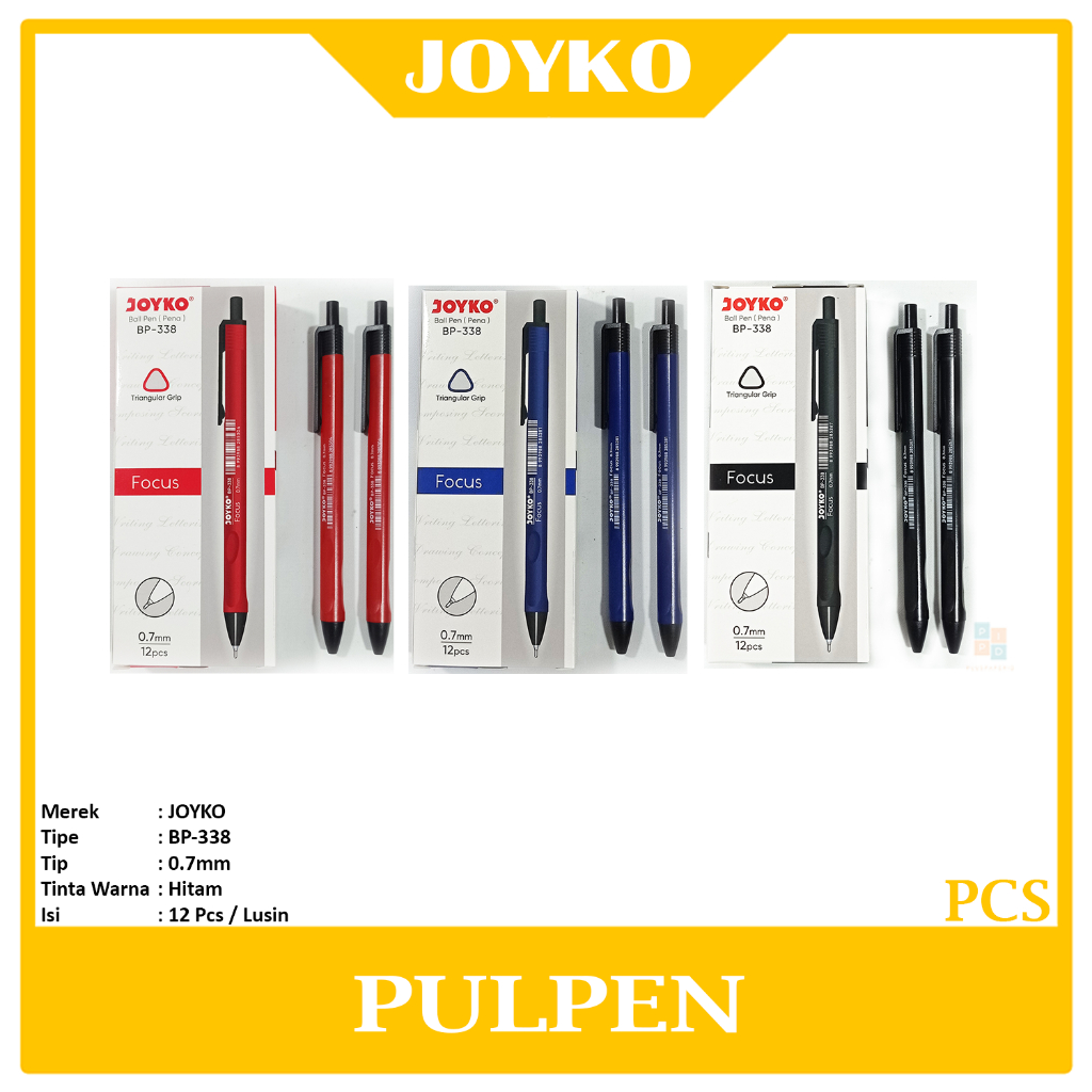 

JOYKO - Pulpen - Ballpen BP - 338 0,7mm - Pcs