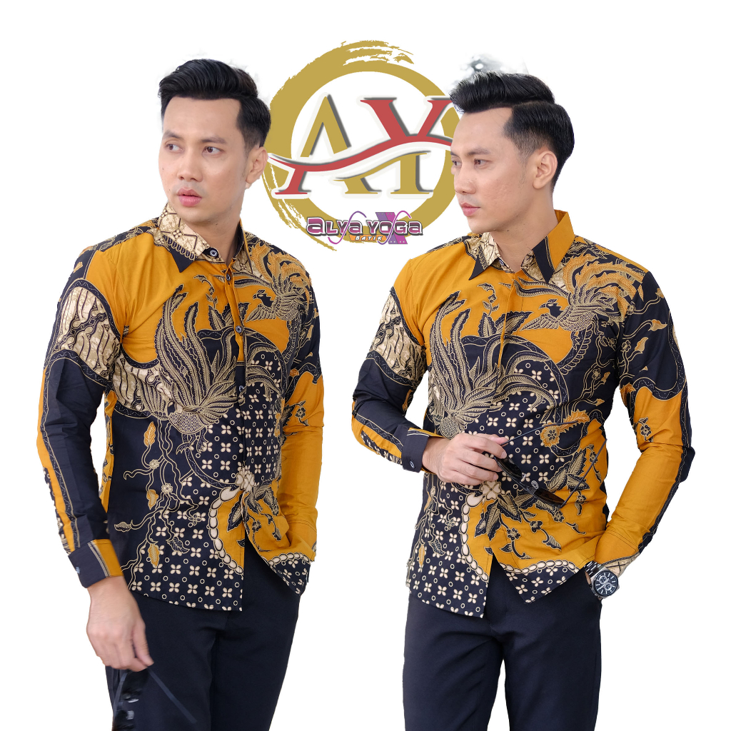 Terlaris. Baju Batik Pria Lengan Pendek Kemeja Batek Pria Keren Modern Hem Cowok Kekinian