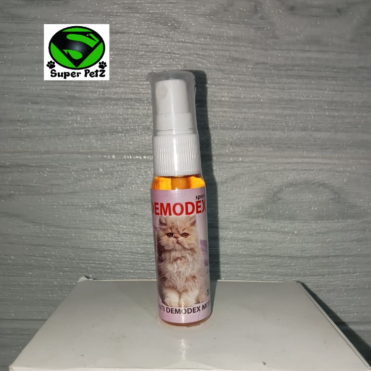 Demodex Spray Cat Anti Demodex Mites Untuk Kucing 30ml