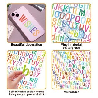 

Sticker Huruf Warna Warni / Sticker Dekorasi Huruf Besar Dan Kecil / Cute Alphabet Sticker A -Z