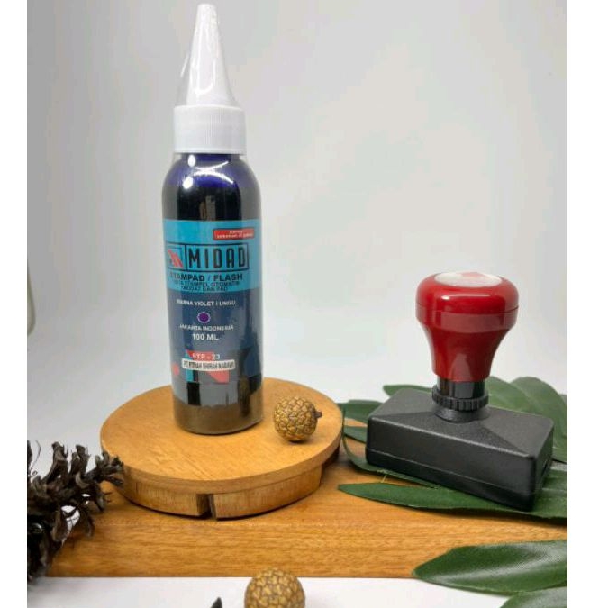 

Tinta Stempel Flash Otomatis Pad Trodat 100ml warna ungu violet Midad