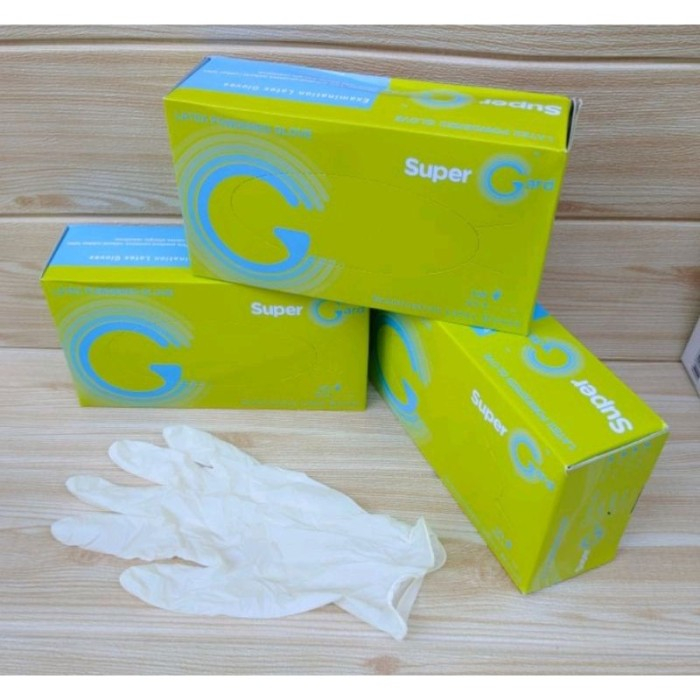 Sarung Tangan Handscoon Latex ASLI Super Gard
