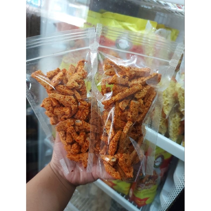 

Basreng/soes kering coklat/cimol pedas/siomay kering ori dan pedas/usus crispy