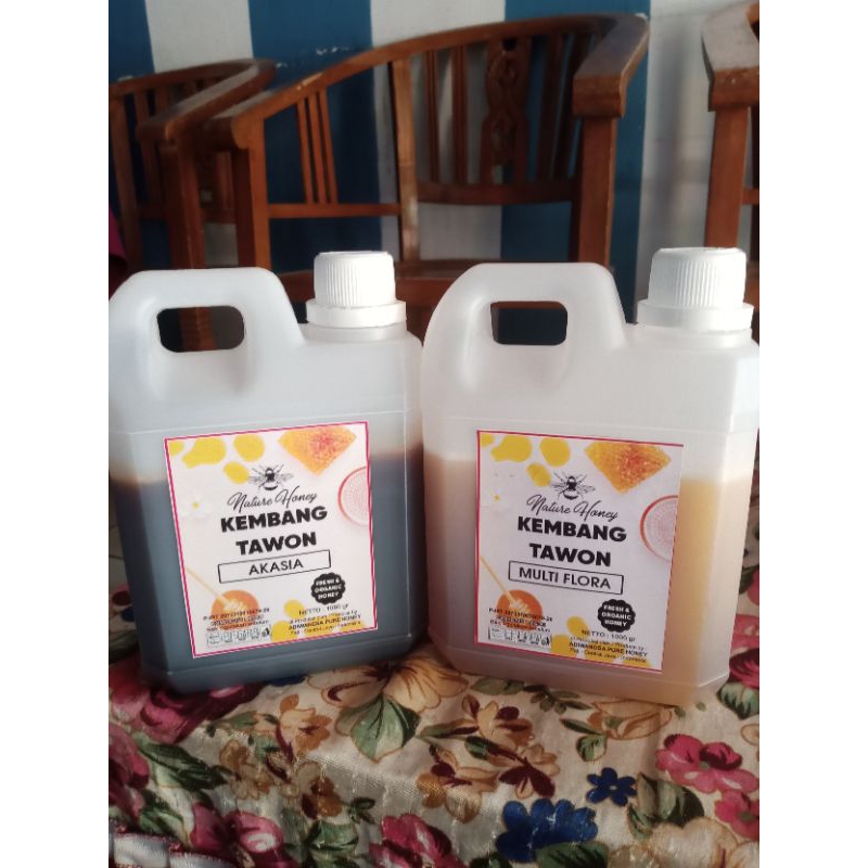 

Paket hemat (2in1) madu nektar bunga akasia dan multiflora