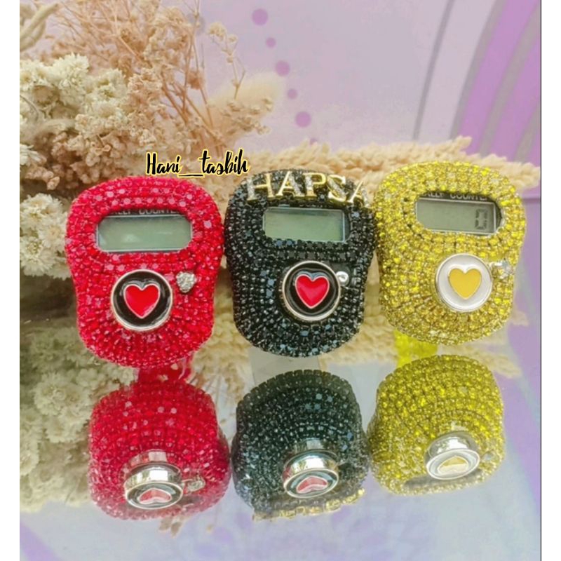 TASBIH DIGITAL SWAROVSKI LED TOMBOL LOVE COSTUME NAMA TASBIH DIGITAL HIAS TASBIH MEWAH