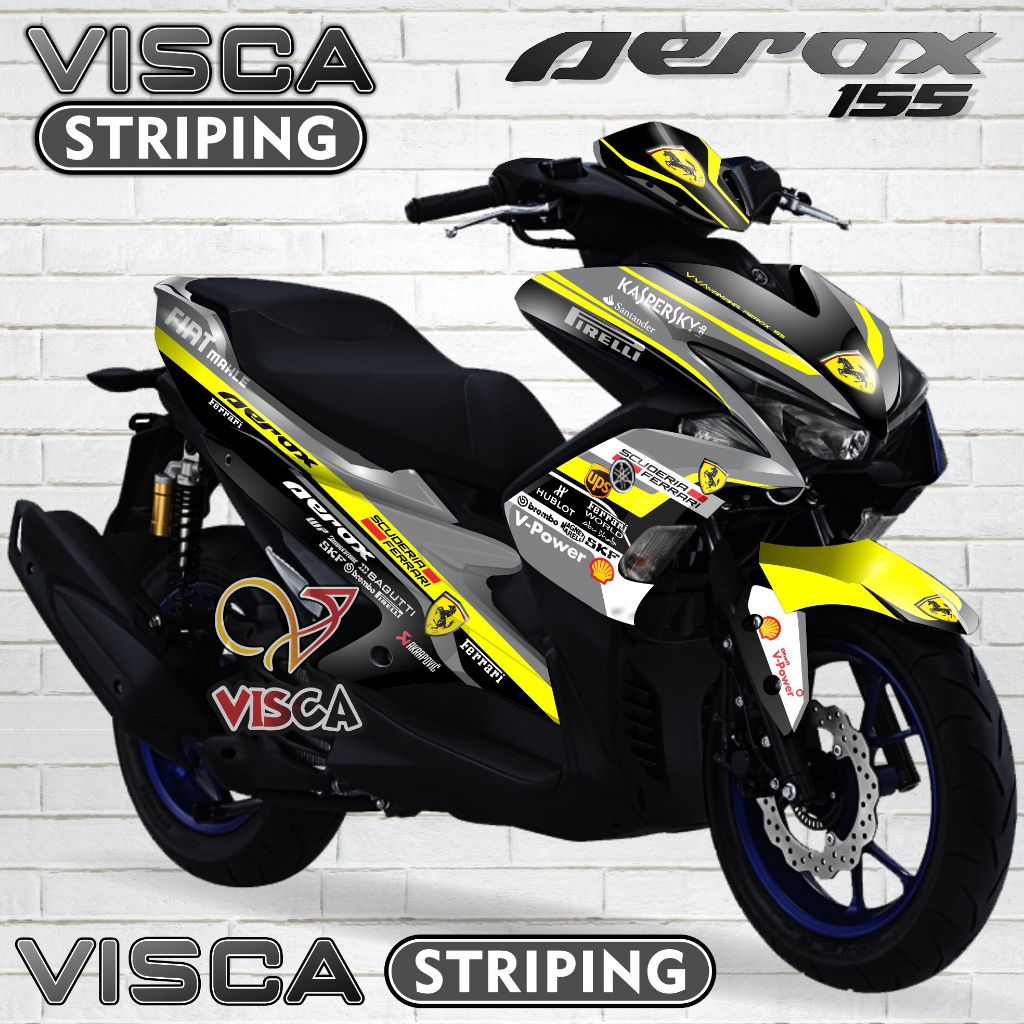 Decal Aerox 155 Old Full Body - Stiker Aerox 155 Old Keren - Striping Aerox 155 Old Variasi - Decal 