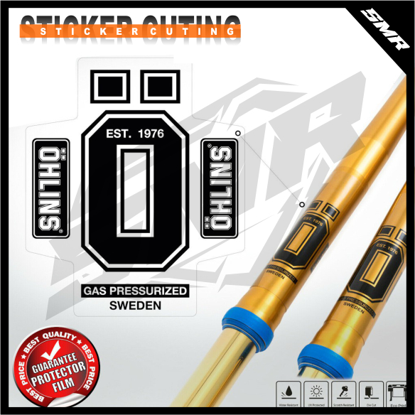 sticker transparan shock depan motor Sticker shock OHLINS STICKER SHOCK ADD SUSPENSION sticker cutti