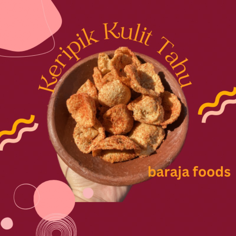 

[PROMO!] Keripik Kulit tahu 100gr Pedas Jeruk