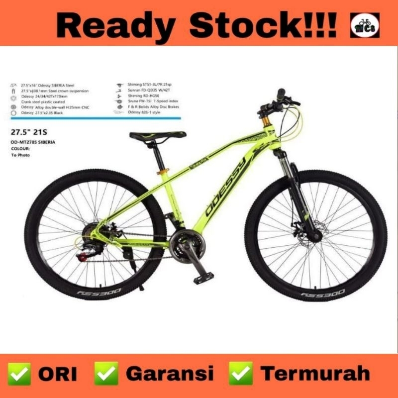 SEPEDA GUNUNG MTB 27,5 ODESSY SIBERIA MT2785 21 SPEED