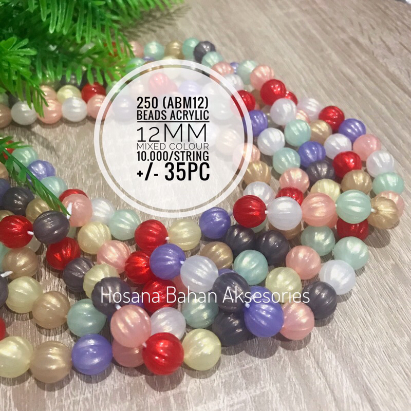 Manik Acrylic/Manik manik/ Bahan Gelang/Bahan Bros/ Bahan Kalung