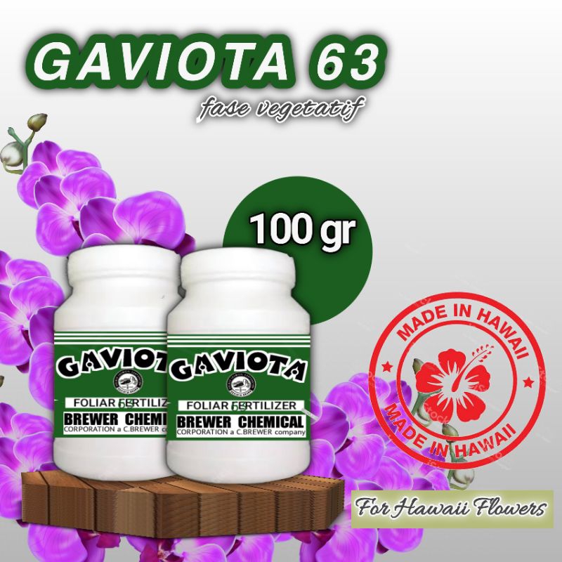 Gaviota 63 Pupuk Anggrek untuk fase vegetatif 100gr