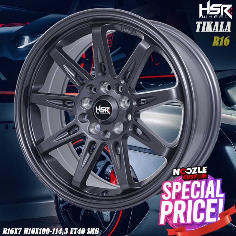 Velg Mobil Ertiga innova Ring 16 Merek HSR Pelelk Racing Terbaru Ring 16 Baut 5