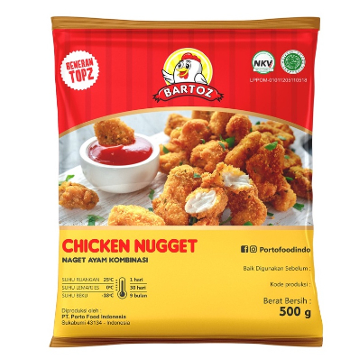 

Bartoz Chicken Nugget 500 Gr (Naget Ayam)