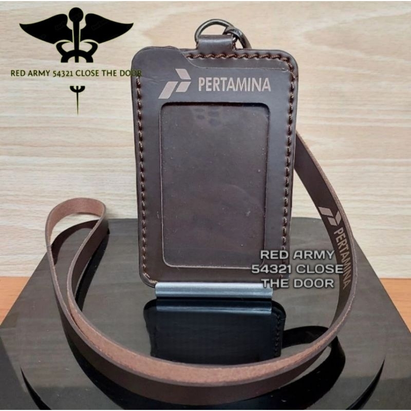 

ID Card Holder Tali Lanyard Name Tag Logo PERTAMINA