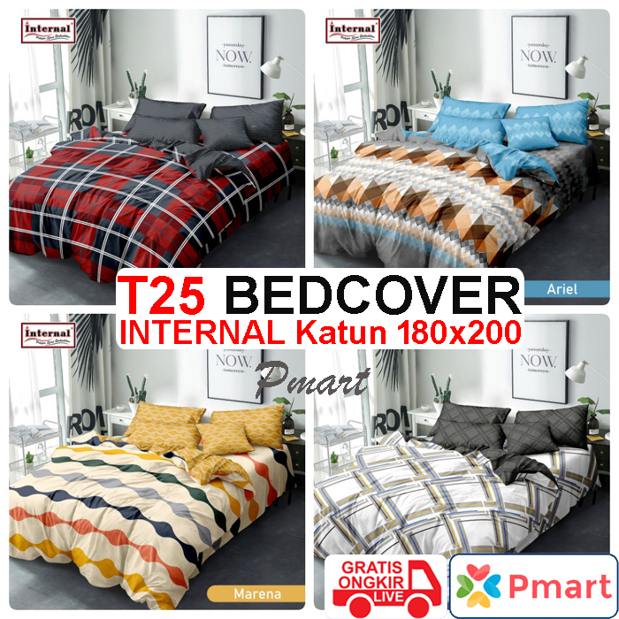 BEDCOVER INTERNAL 180x200 TINGGI 25/ BEDCOVER INTERNAL KING / BEDCOVER KATUN 180x200 T25