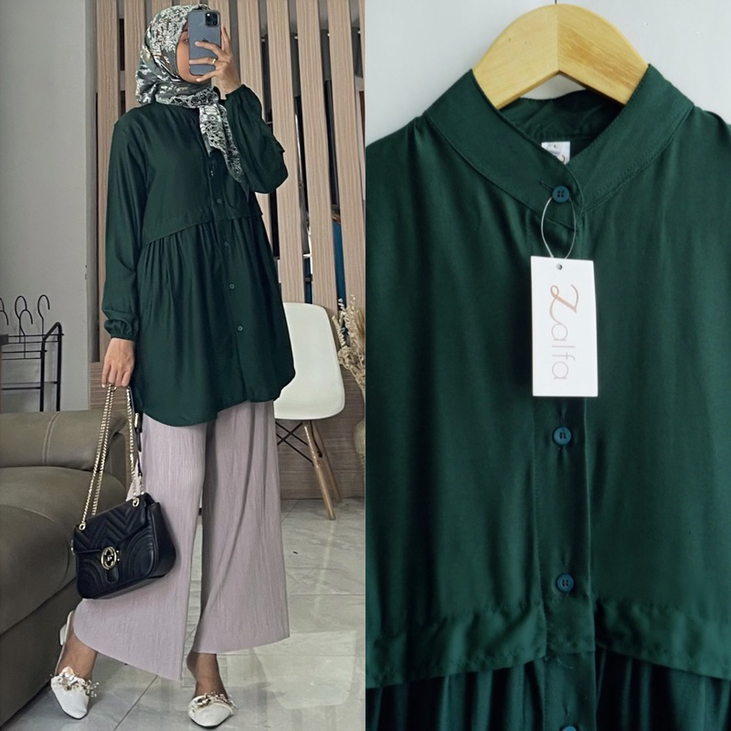 BESTPROMO pengiriman cepat SALSA blouse by ZALFA OUTFIT / Baju Atasan Wanita muslim blouse basic
