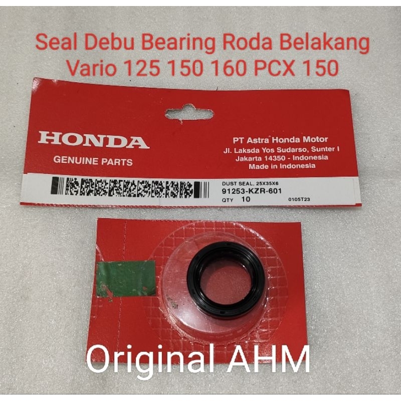Seal Debu 25x35x6 Bearing Roda Belakang Vario 125 150 160 PCX150 Ori AHM 91253KZR601