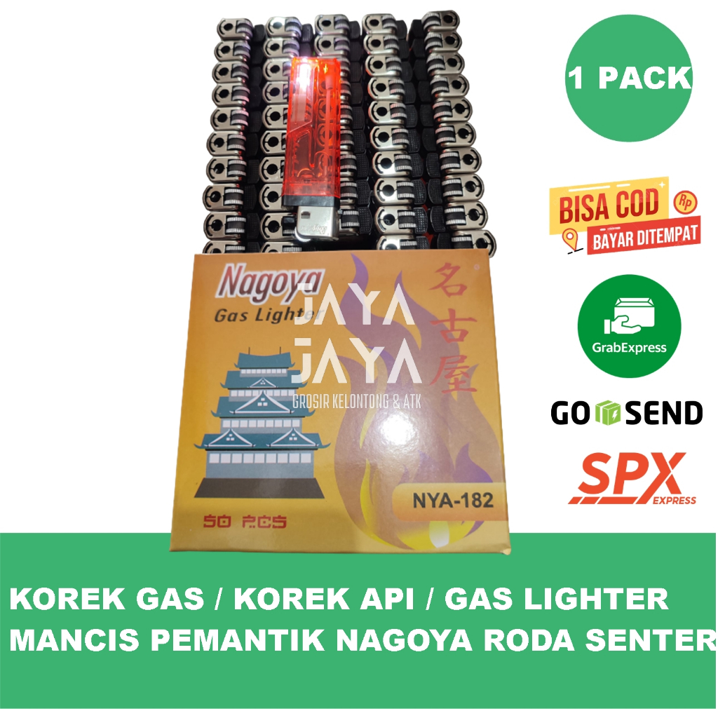 KOREK GAS / KOREK API / GAS LIGHTER  MANCIS PEMANTIK NAGOYA RODA SENTER