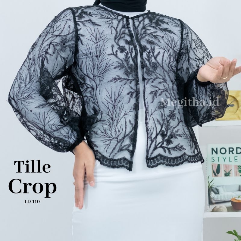 Kebaya Tille Crop | Atasan Tille Crop | Brukat Crop