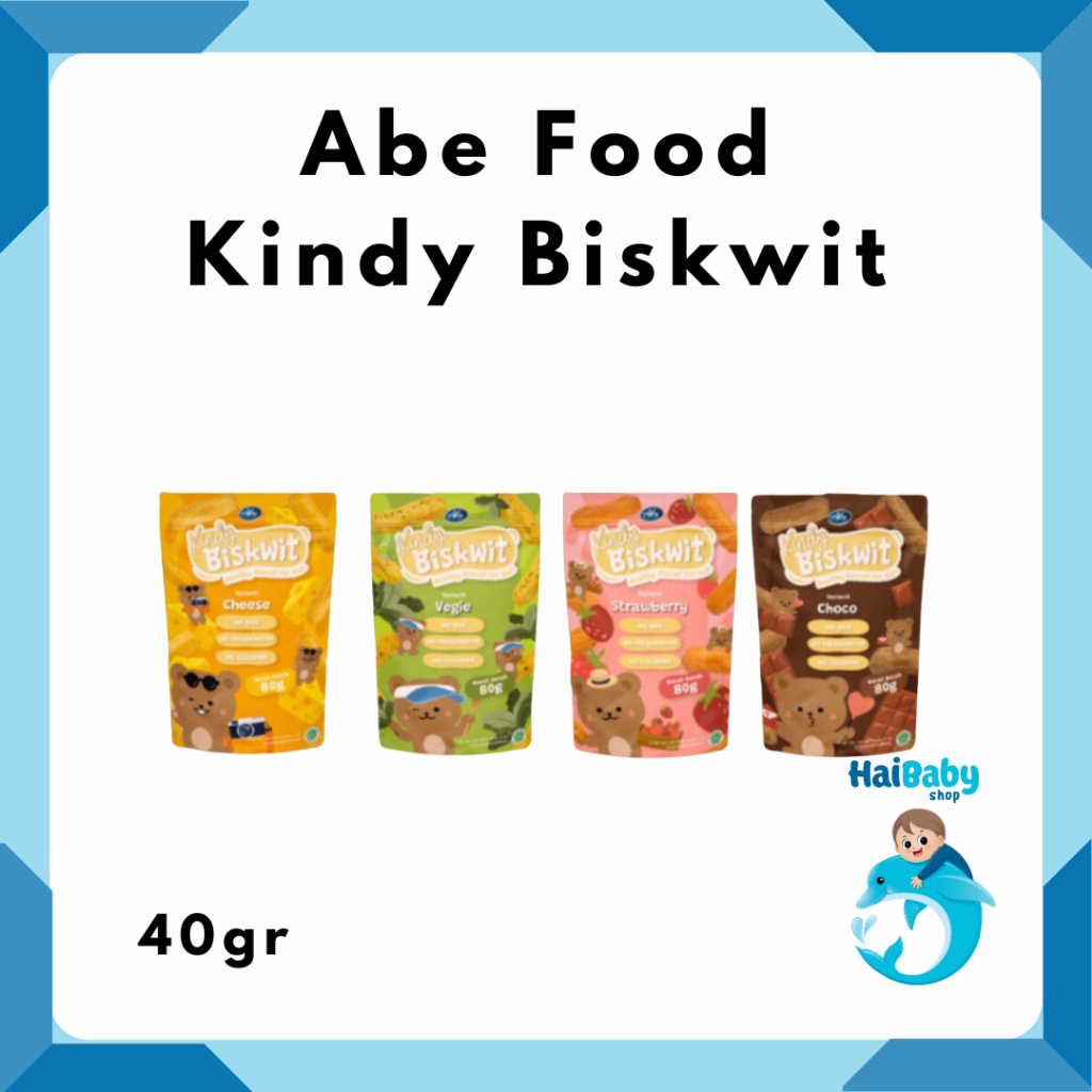 

Abe Food Kindy Biskwit 40gr Snack Biskuit Anak Sehat Enak