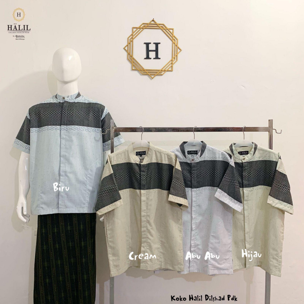 KOKO DILSHAD PENDEK - BAJU MUSLIM PRIA KOKO HALIL PREMIUM BY BATIK QONITA PEKALONGAN