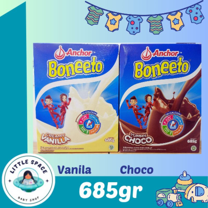 

Anchor BONEETO 685gr Susu Bubuk Hi-Calcium Vanila | Coklat