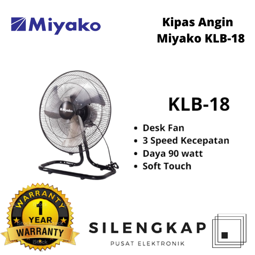 KIPAS ANGIN TORNADO MIYAKO KLB-18