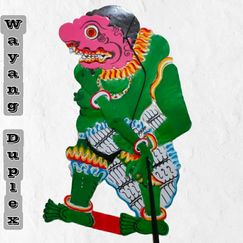 wayang kulit kertas duplex buto punuk hijau