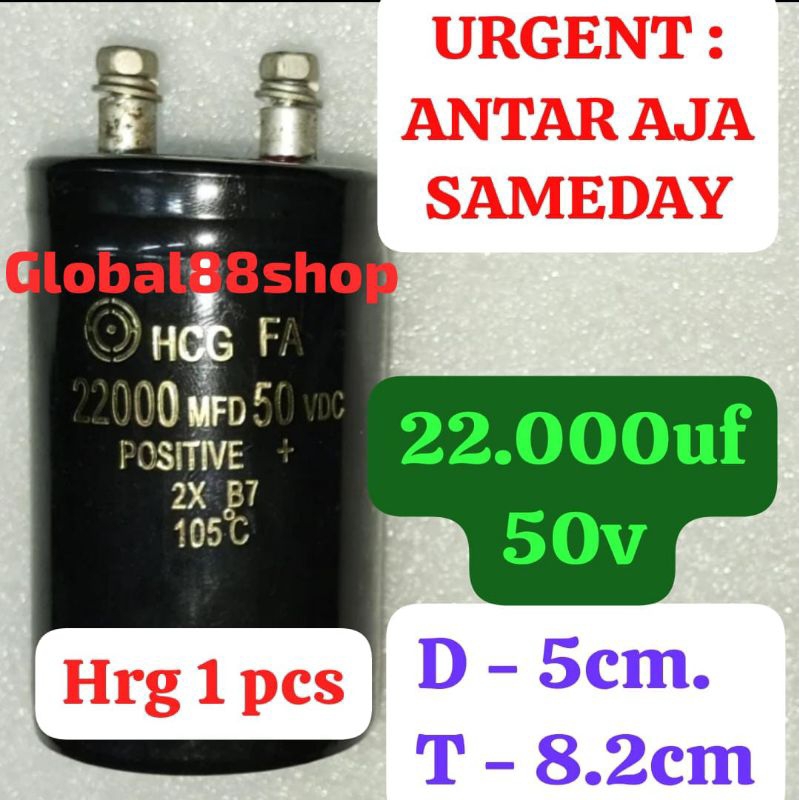 ELCO ECO EKO 22000uf/50v Cap 22.000 50 22000 uf 50v HCG Hitachi