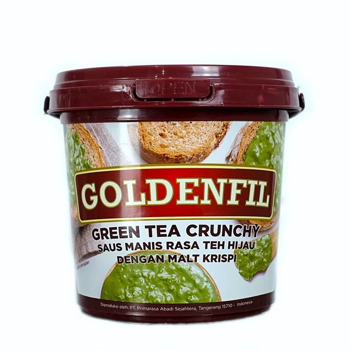 

[oddsolshop] pekanbaru/Goldenfil Green Tea Crunchy 1KG Saus Manis Rasa Teh Hijau Malt Krispi