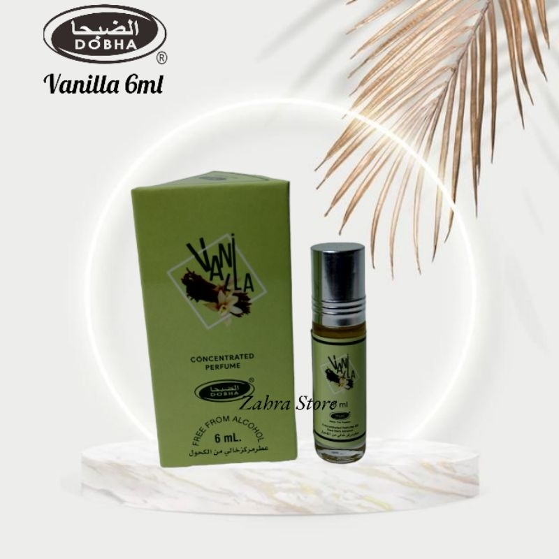 Parfum Dobha Aroma VANILLA 6ml Roll on / Parfum 6ml Dobha Aroma VANILLA / Parfum Dobha 6ml Non Alkoh