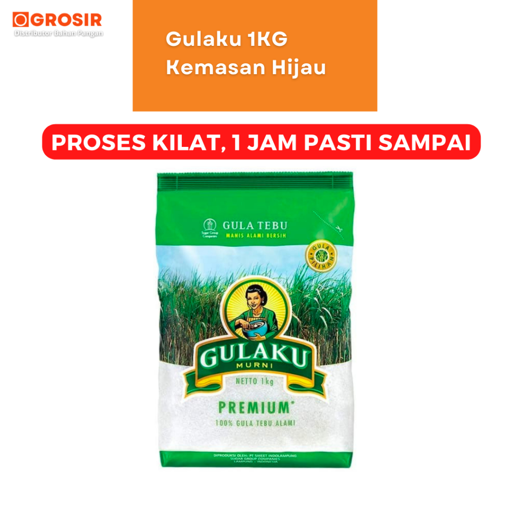

Gula Pasir Gulaku 1KG Hijau