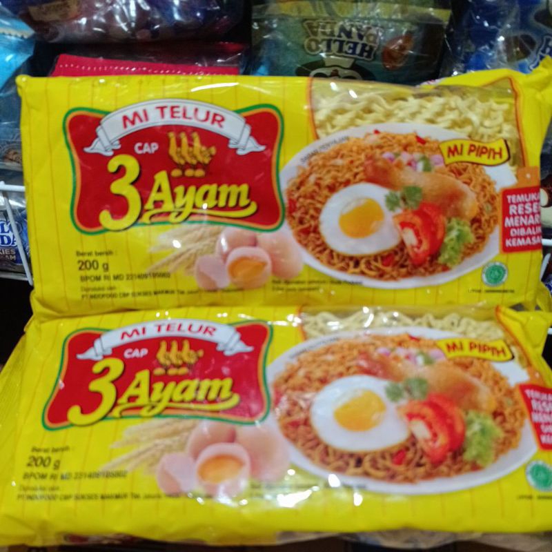 

Mi telur cap 3 Ayam