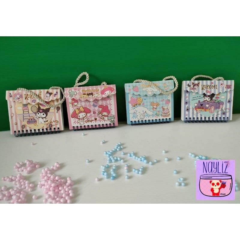 

Notes Mini Ring A7 Sanrio Model Tas Dengan Perekat